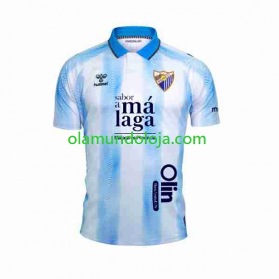 Camisola Málaga CF Homem Equipamento Primeiro 2023-2024 Manga Curta